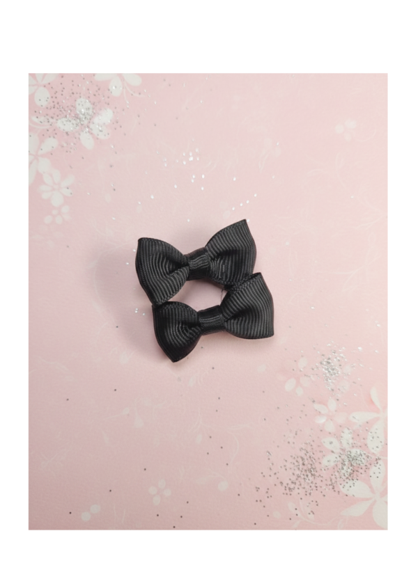 Vibrant Orange Mini Pigtail Bows (Set of 2)