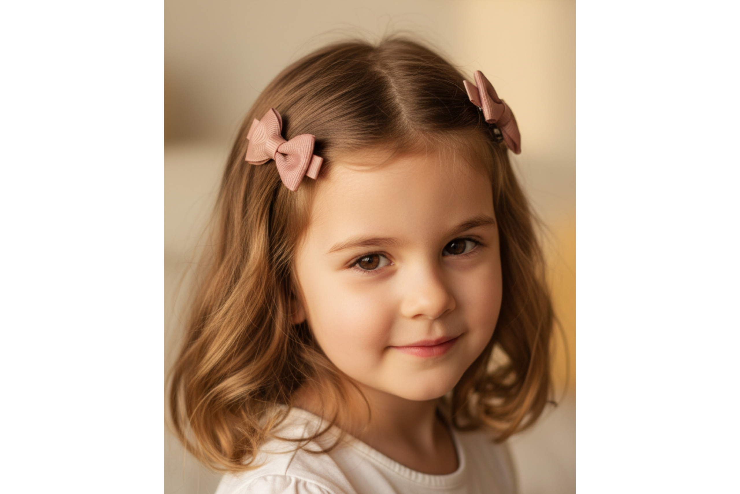 Dusty Rose Mini Grosgrain Bows (Set of 2)
