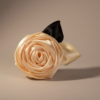 Cream 5 The Signature Satin Rose Hair Clip