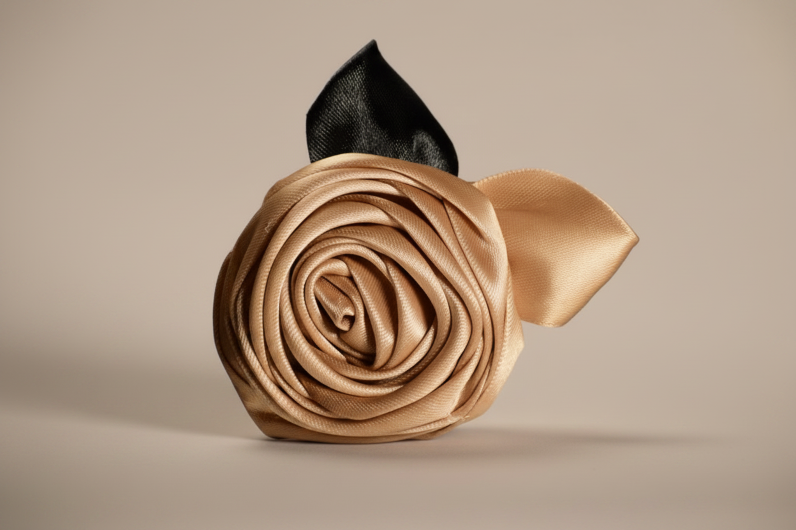 Golden 4 The Signature Satin Rose Hair Clip
