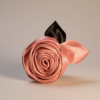 Peach 1 The Signature Satin Rose Hair Clip