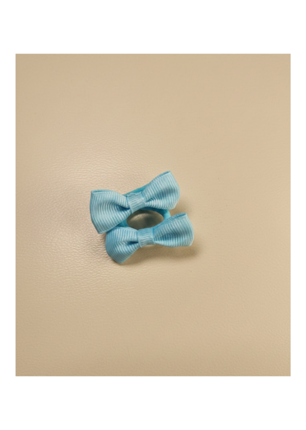 Vibrant Orange Mini Pigtail Bows (Set of 2)
