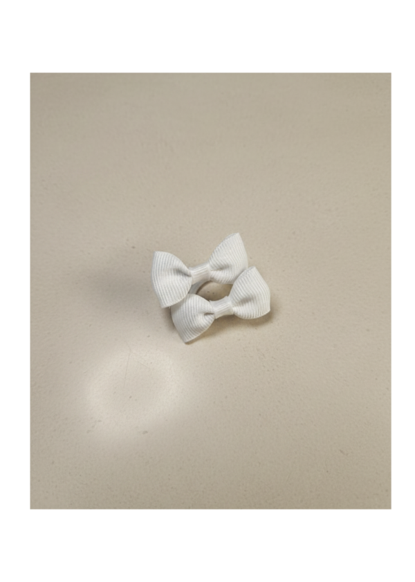 Vibrant Orange Mini Pigtail Bows (Set of 2)