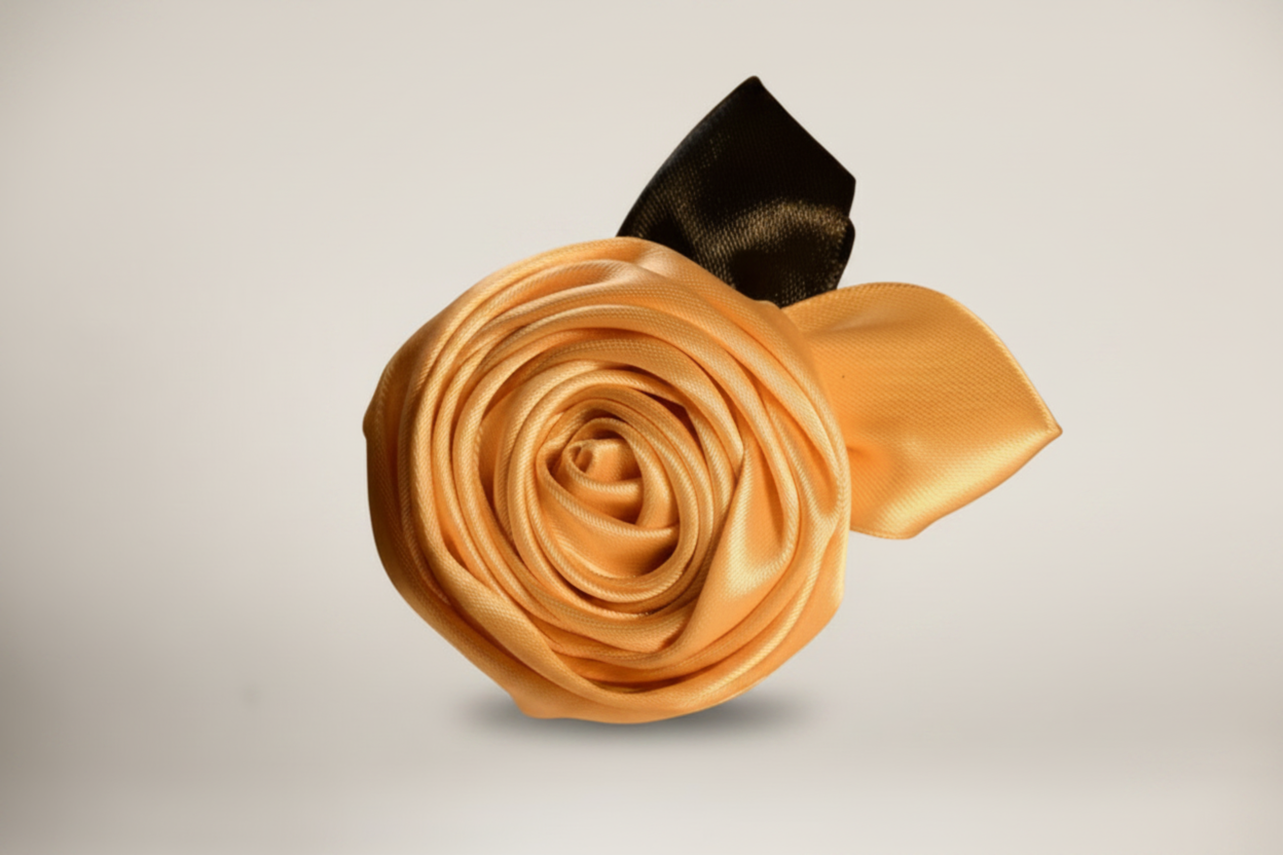 Yellow 3 The Signature Satin Rose Hair Clip