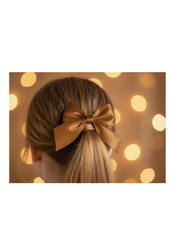 Classic Satin Ribbon Bow Clip – Pick Your Color