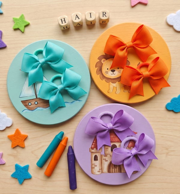 ribbon tex kids 3 The Themed Grosgrain Hair Bow Collection (6-Pack) – Choose Your Adventure