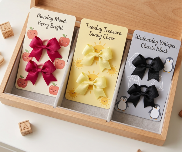 ribbon tex kids The Themed Grosgrain Hair Bow Collection (6-Pack) – Choose Your Adventure