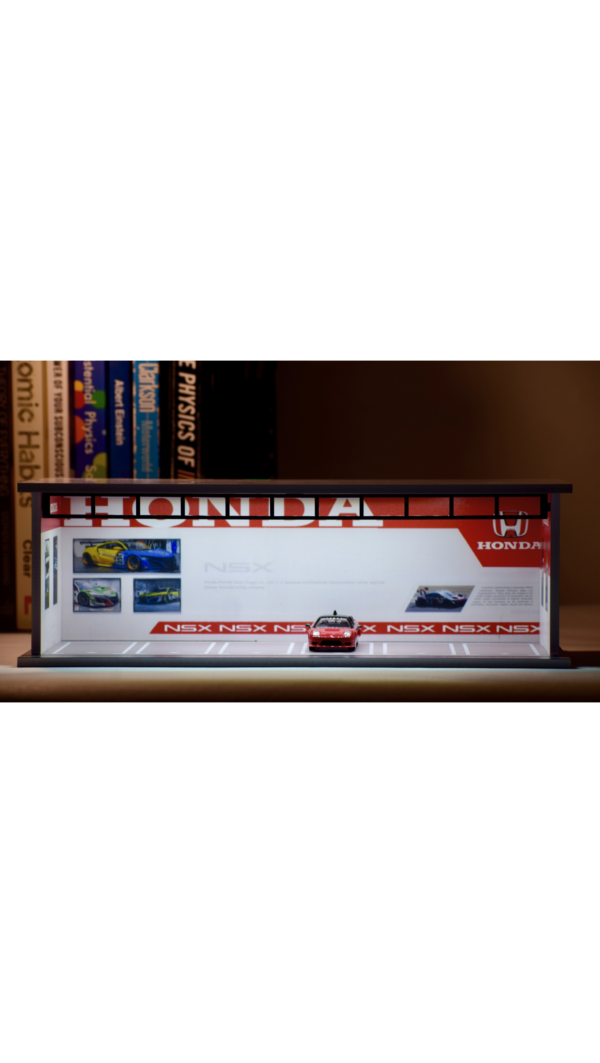 Premium Illuminated Honda Heritage Showroom Display Case (1:64 Scale)