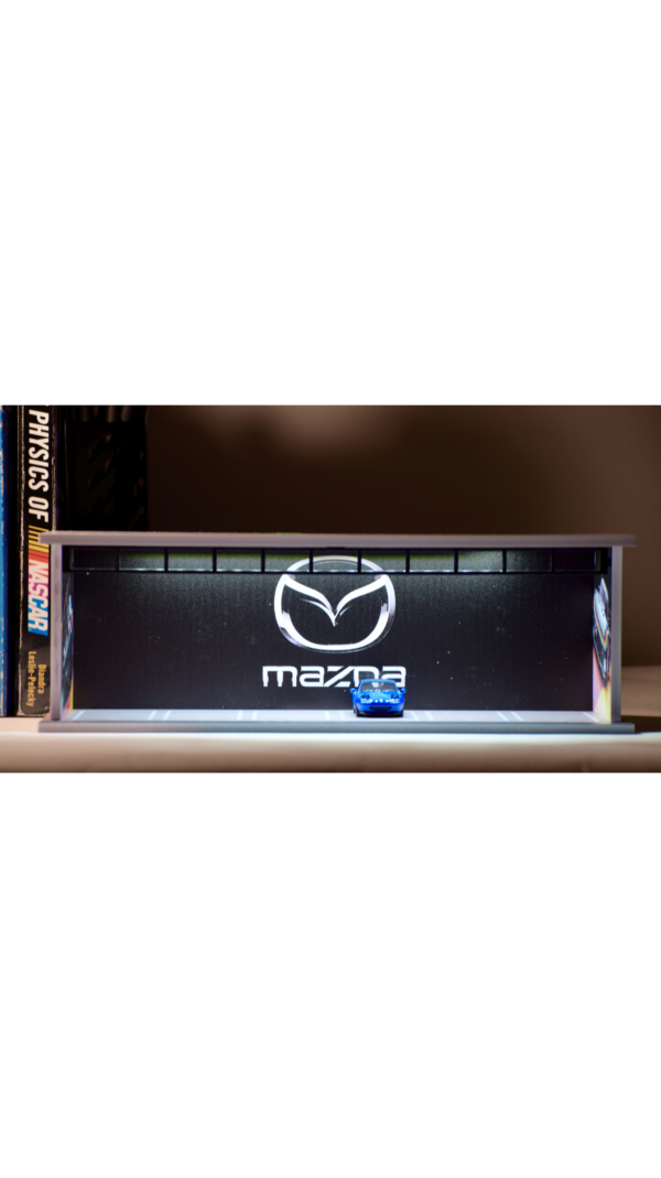 Premium Illuminated Mazda Showroom Display Case (1:64 Scale)