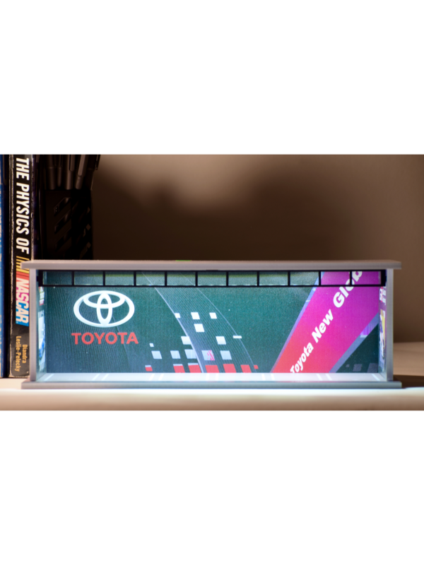 Premium Illuminated Toyota Racing Showroom Display Case (1:64 Scale)